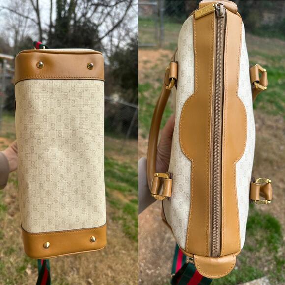 Gucci Vintage GG Boston Style Satchel with COA - Picture 10 of 10